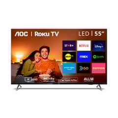 AOC - Roku TV LED 55” UHD 4K Smart TV 55U6125