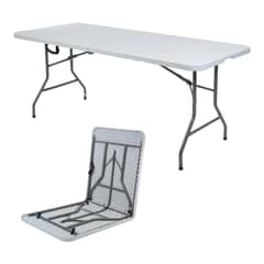 BOZZO - Mesa Plegable 180 cm Tipo Maleta