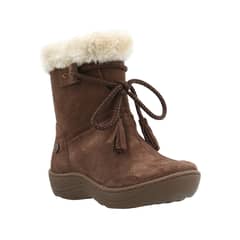 HUSH PUPPIES - Bota Cuero Lakey-K Niña Café