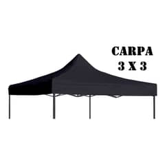 AFVENTURA - Carpa Lona Repuesto Toldo 3x3 Impermeable Filtro Uv BlancaNegro