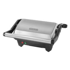 BLACK+DECKER - Sandwichera Panini Black + Decker 900W Placas Antiadherentes GR2976-CL