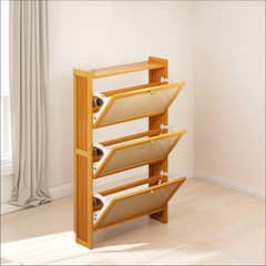ANYHOGAR - Zapatero Organizador 3 Puertas Bambu Chic Home-